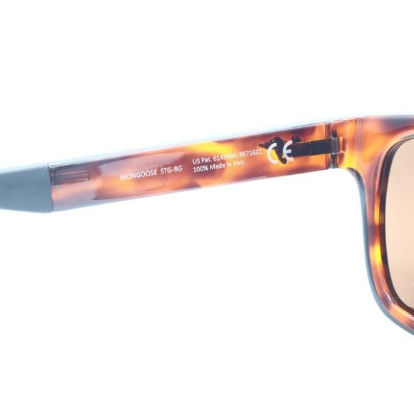 Maui Jim Mongoose MJ 540-10 Square Tortoise Sunglasses Polarized Brown Lens (A)